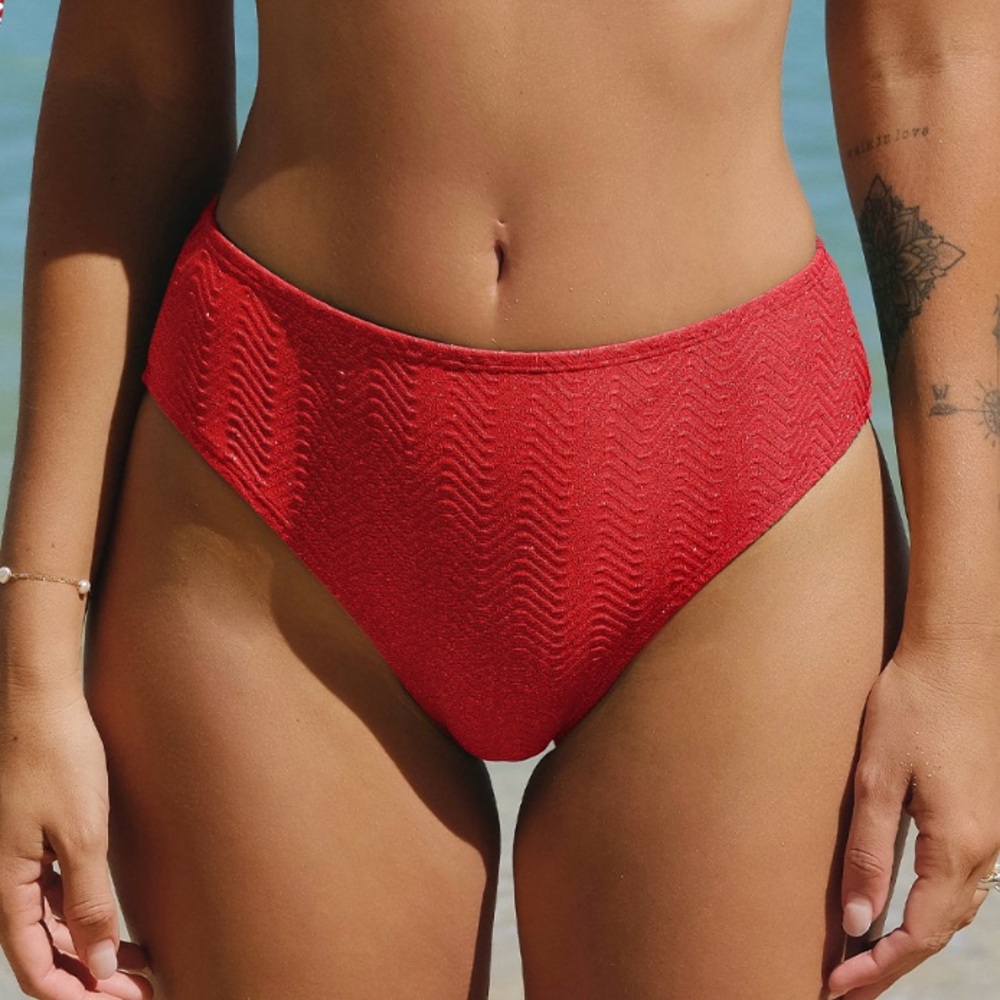 CUPSHE Brazilian Mid-Rise Bikini Bottom